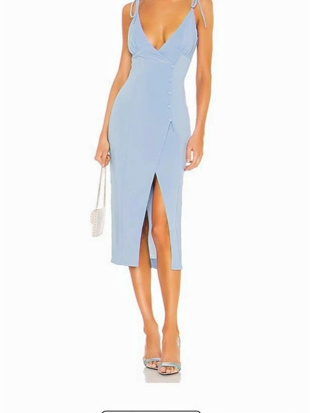 Camila Coelho Aaliyah Midi Dress Blue XS